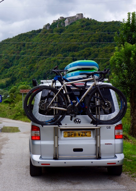 Carrying bikes is generally compatible with loading the roof...